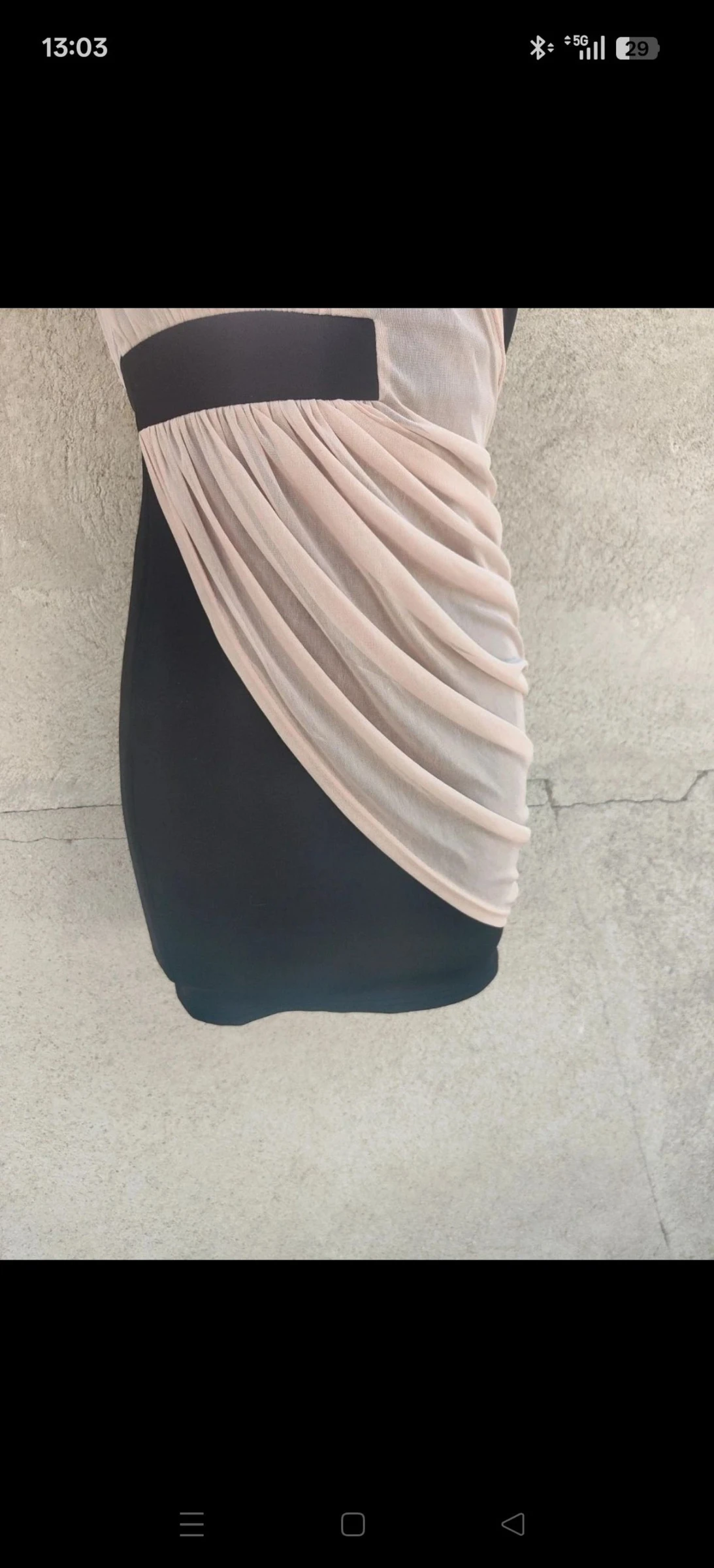 Black and beige fitted dress Mim – photo 3